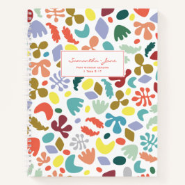 Bijbelcitaat Modern ontwerp genaamd Gebedsjournaal Notitieboek