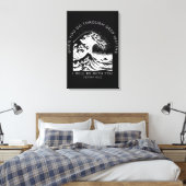 Bijbelcitaat over water Jesaja 43:2 Canvas Afdruk (Insitu (Slaapkamer))