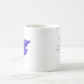 Bijbelcitaat Psalm 91 Gift, Paarse Angel Coffee Mo Koffiemok (Center)