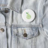 Bijbelcitaat Religieuze groene peer Ronde Button 5,7 Cm (In situ)