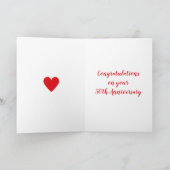 Bijbelcitaat uit 50e Jubileum 1 Corinthians 13 Lov Kaart (Binnen)