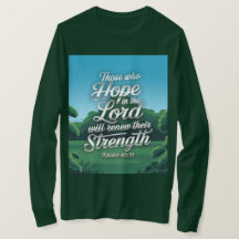 Bijbelcitaat uit Jesaja Heren T-shirt