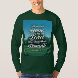Bijbelcitaat uit Jesaja Heren T-shirt