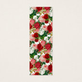 Bijbelcitaat voor scripts Floral Rosy Bladwijzer Mini Visitekaartjes (Achterkant)