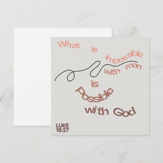 Bijbelcitaat / Wenskaart / Christelijk Feestdagenkaart (Voorkant / Achterkant)