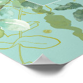 Bijbelcitaatpipetscriptie Eucalyptus Poster (Hoek)