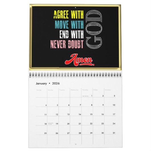 Bijbelcitaten en Gezegden Kalender (Jan 2026)