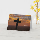 Bijbelcitaten kaart Johannes 3:16 (Gele Bloem)