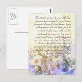 Bijbeldoorgang, briefkaart met grijze maaltijd (Voorkant / Achterkant)