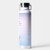 bijbelflesje met open water waterfles (Achterkant)