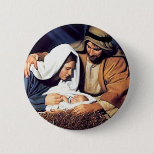 Bijbelgeloof Jezus Christus inspirerend bidden Ronde Button 5,7 Cm