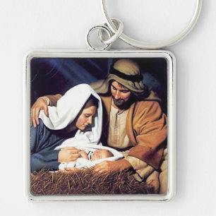 Bijbelgeloof Jezus Christus inspirerend bidden Sleutelhanger