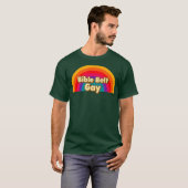 Bijbelgordel Gay Rainbow Fun Retro T-shirt (Voorkant volledig)