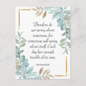 Bijbelgroen dikkopschrift briefkaart (Voorkant)