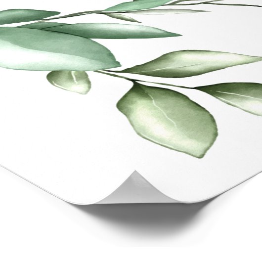 Bijbelgroen dikkopschrift poster (Hoek)