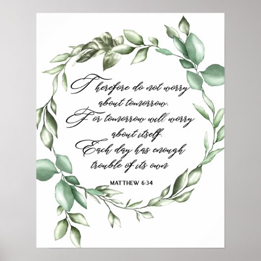 Bijbelgroen dikkopschrift poster (Voorkant)