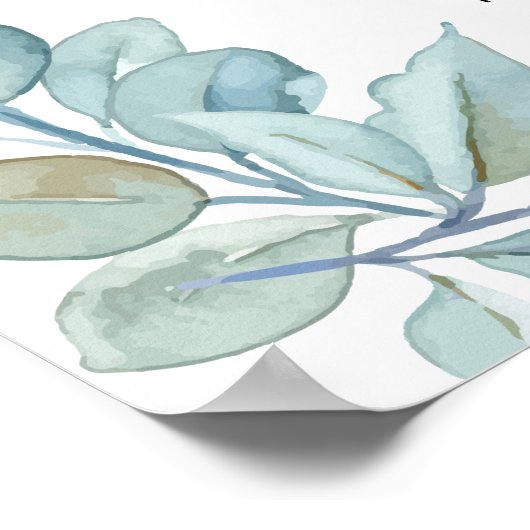 Bijbelgroen poster met schoudergeschrift (Hoek)