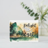 Bijbelgroet Postkaart Delight (Staand voorkant)