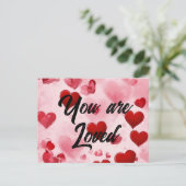 Bijbelgroet Postkaart Je Bent Geliefd (Staand voorkant)