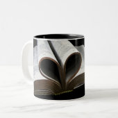 Bijbelhartje Tweekleurige Koffiemok (Voorkant links)