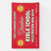 Bijbelkamp Zonnige Zon Spandoek (Verticaal)
