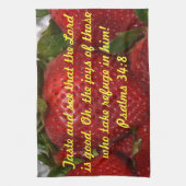 Bijbelkeukenhanddoek - Psalms 34:8 Theedoek (Verticaal)