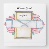 bijbelklok vierkante klok (Voorkant)