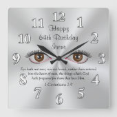  bijbelklokken oogwenk niet gezien vierkante klok (Voorkant)