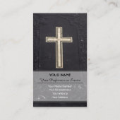Bijbelkruis als religieus visitekaartje (Achterkant)