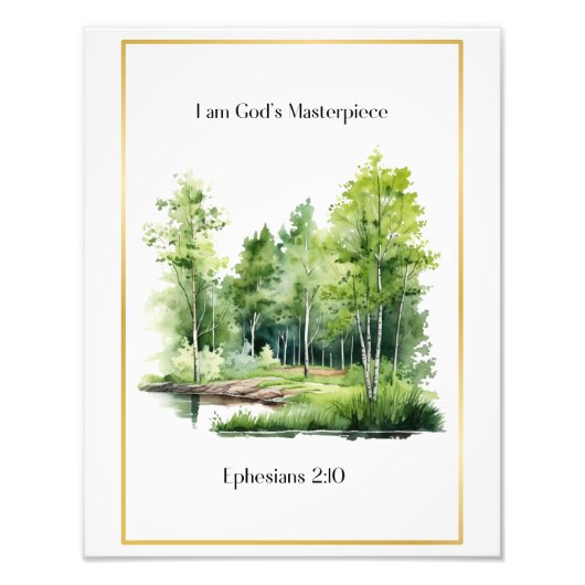 Bijbelkwekerij Decor, Woodland thema kwekerij Foto Afdruk (Voorkant)