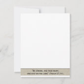 Bijbellenbeustelkaart voor lavender-veld Verse-bem Kaart (Achterkant)