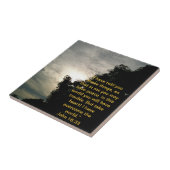 Bijbellenstapel: Jezus heeft de wereld overwonnen. Tegeltje (Zijkant)