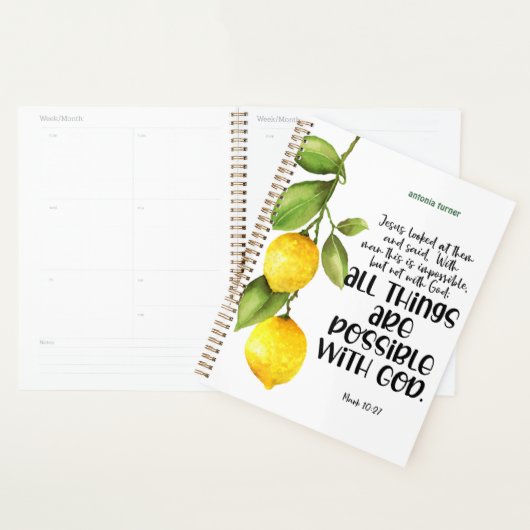 Bijbellenverdraaiing Lemon Planner (Display)