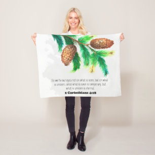 Bijbellenverdraaiing Pine Fleece Blanket