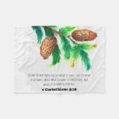 Bijbellenverdraaiing Pine Fleece Blanket (Voorkant (Horizontaal))