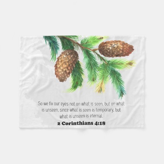 Bijbellenverdraaiing Pine Fleece Blanket (Voorkant (Horizontaal))
