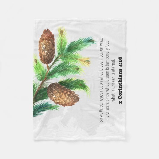 Bijbellenverdraaiing Pine Fleece Blanket (Voorkant)