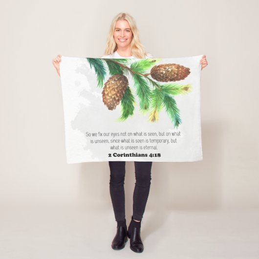 Bijbellenverdraaiing Pine Fleece Blanket Deken (In situ)