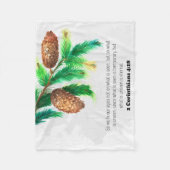 Bijbellenverdraaiing Pine Fleece Blanket Deken (Voorkant)