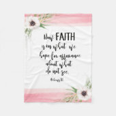 Bijbellenverdraaiing Roze florale flacon Fleece Deken (Voorkant)