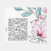 Bijbellenverfloreltje Fleece Blanket (Voorkant (Horizontaal))