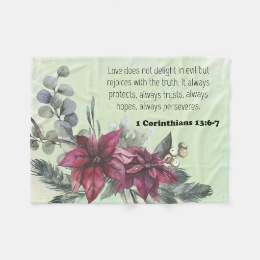 Bijbellenverfloreltje Fleece Blanket (Voorkant (Horizontaal))