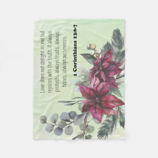 Bijbellenverfloreltje Fleece Blanket (Voorkant)