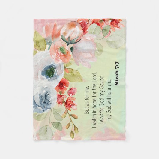 Bijbellenverfloreltje Fleece Blanket Deken (Voorkant)