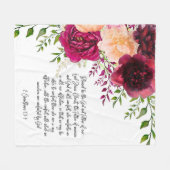 Bijbellenverfloreltje Fleece Blanket Deken (Voorkant (Horizontaal))