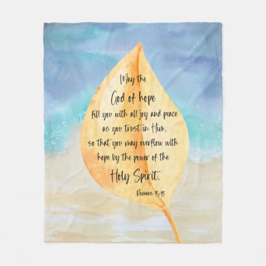 Bijbellenververs met lefbekleding fleece deken (Voorkant)