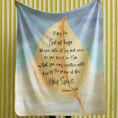 Bijbellenververs met lefbekleding fleece deken