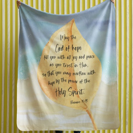 Bijbellenververs met lefbekleding fleece deken