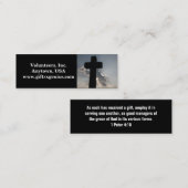 Bijbellenwissel voor vrijwilligers mini visitekaartje (Voorkant / Achterkant)