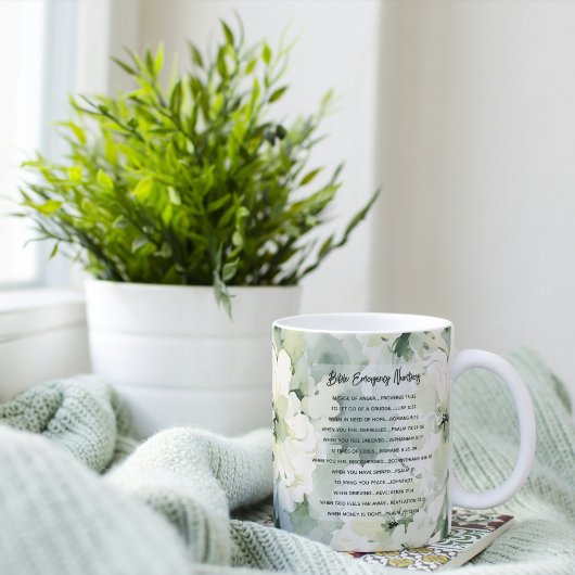 Bijbelnoodverzen Waterverf Bloemen Koffiemok